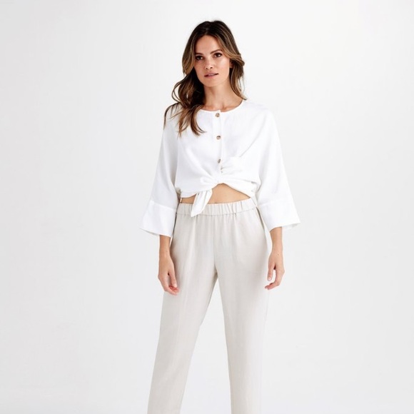 VETTA capsule Tops - VETTA relaxed blouse white small